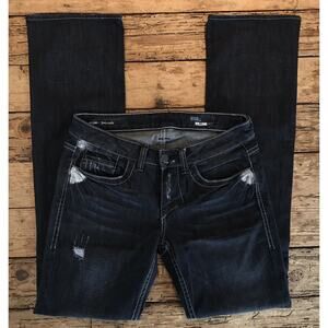 William Rast Womens Size 28 'Sadie' Slim And Straight Dark Wash Jeans